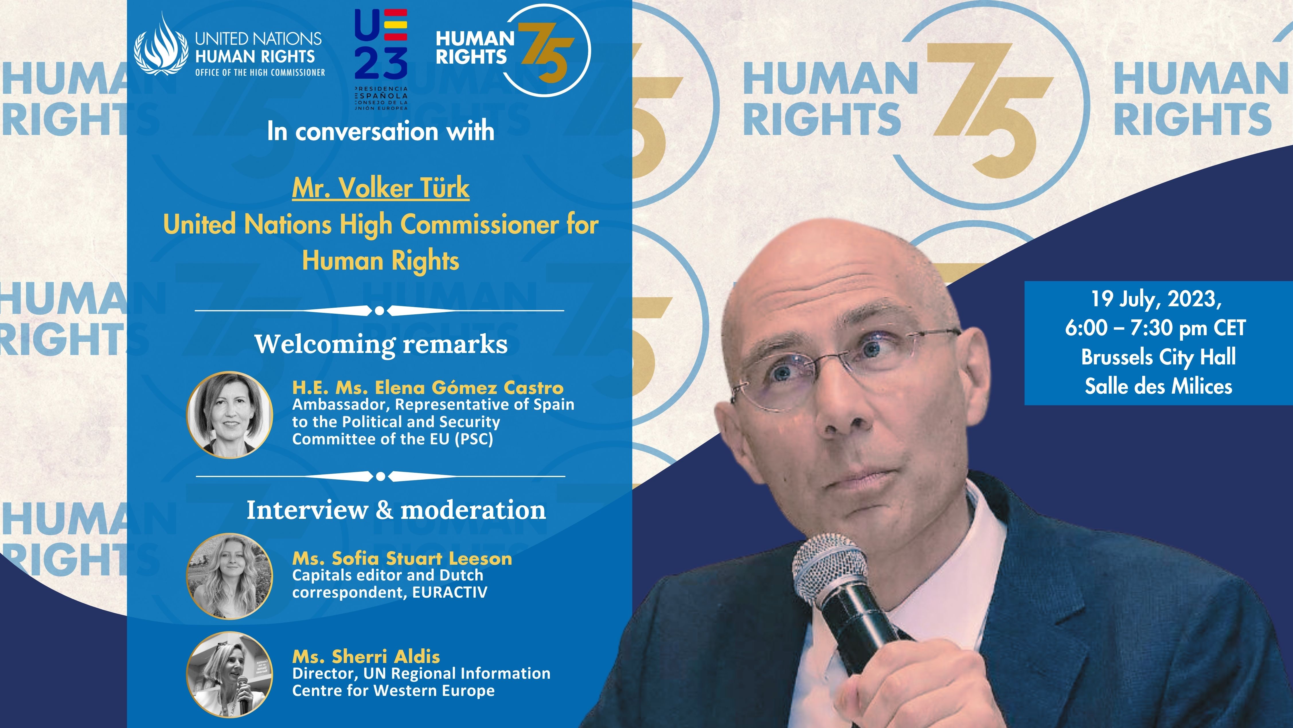 In conversation with the UN High Commissioner for Human Rights | OHCHR 